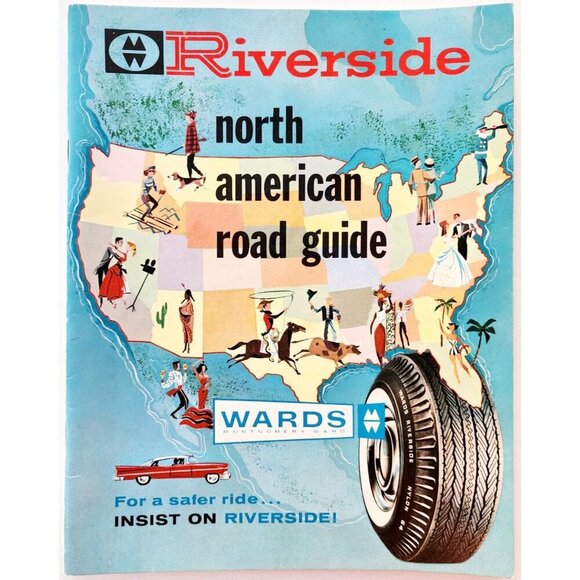1959 Montgomery Ward Riverside North America Road Guide Atlas Riverside DWQQ1 - Picture 2 of 5